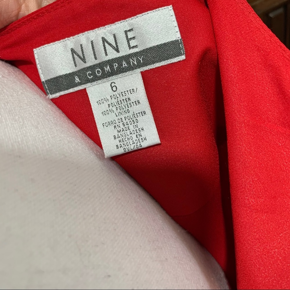 Nine & Co 90s VTG Pleated Rockabilly Skirt Sz 6 - Picture 9 of 12